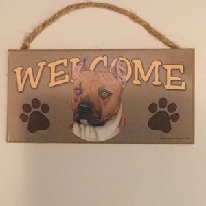 Home decor: Small welcome sign